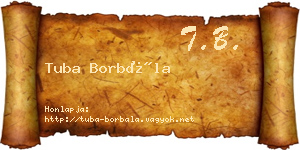 Tuba Borbála névjegykártya