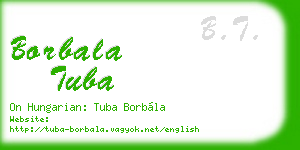 borbala tuba business card