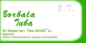 borbala tuba business card